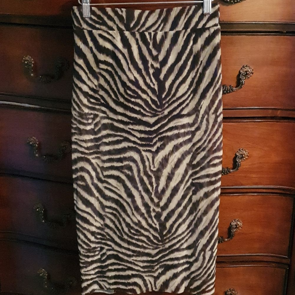 Nwt Asos Zebra Print Ruffle Split Midi Skirt Sz 4 - image 4